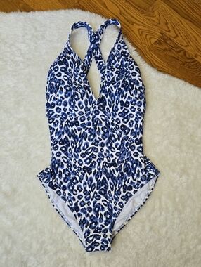 Calme Animal Print One Piece Swimsuit, Womens Size Large, New With Tags